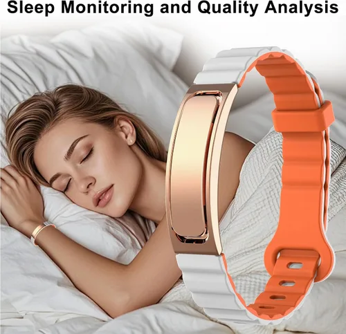 Vista 4 de Reloj de fitness con monitor de ritmo cardíaco, contador de pasos, seguimiento del sueño para mujeres para Android iOS