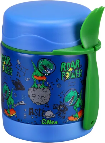 Vista 11 de Termo de sopa de 10 onzas para comida caliente para niños, tarro de comida aislado, contenedor térmico de almuerzo de comida caliente, caja de Negro