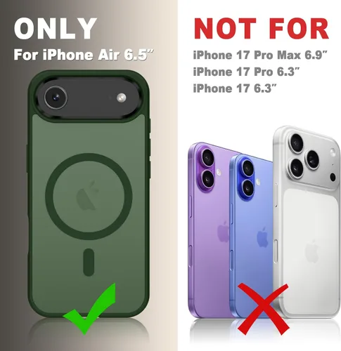 Vista 278 de Funda para Google Pixel 10 Pro XL, cubierta magnética mate, color negro Fit for MagSafe, Screen Protector included, Shockproof Military Grade