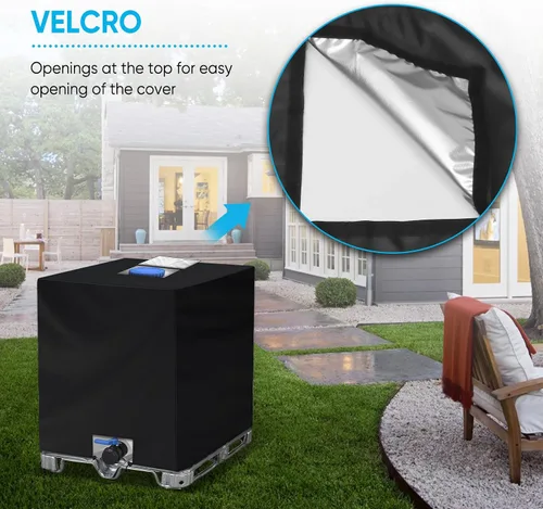 Vista 3 de NEVERLAND IBC - Funda para tanque de agua 420D de 275 galones, paquete de 2