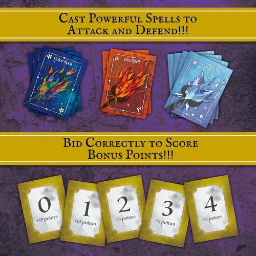Vista 7 de Juego de Cartas de Dragones Mágicos - ¡Nuevo! - Captura de Cartas, Juego Familiar de Dragones Juegos de Cartas Divertidos para Adultos