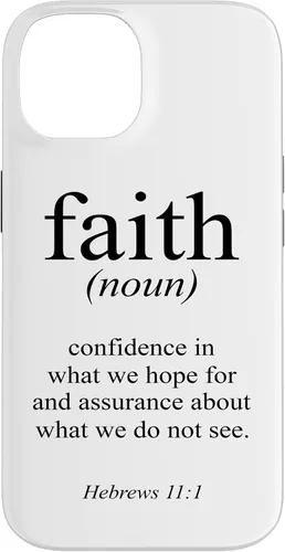 Vista 4 de Religious Jesus Christian Faith Definition Hebrews 11:1 Case for iPhone 17