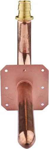 Vista 3 de Paquete de 10 unidades EFIELD Pex-A Expansion F1960 Connection, codo de cobre con brida de pared, longitud de 1/2 a 6 pulgadas (STUB013) Pex-A