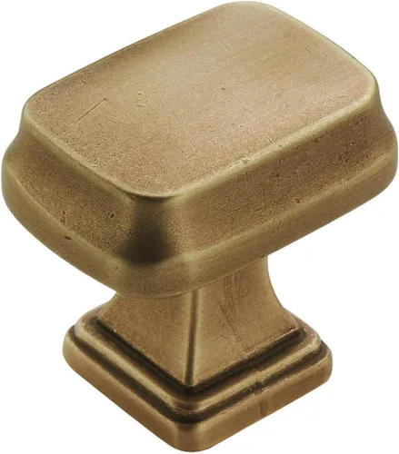 Vista 9 de Amerock Pomo para gabinete Bronce champán Diámetro de 1-1/4 pulgadas (1.260 in) Revitalize Paquete de 1 unidad Perilla de cajón