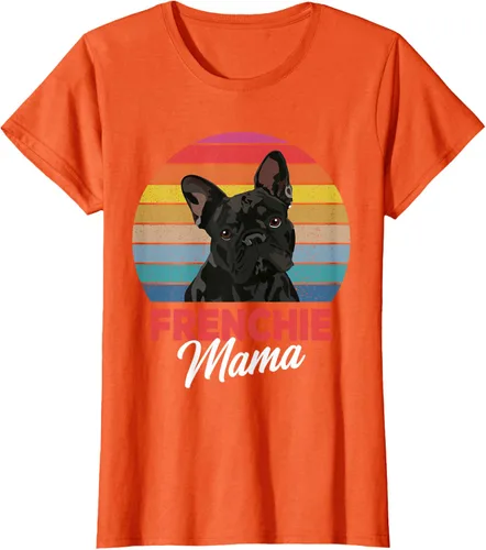 Vista 66 de Frenchie Mama - Camiseta divertida de regalo para niñas y perros Bulldog Francés, Negro, S