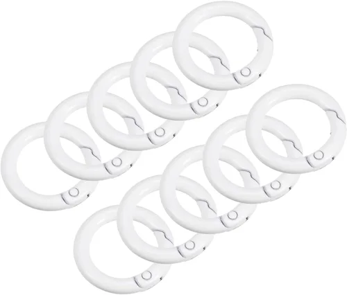 Vista 16 de uxcell Anillos redondos de resorte, hebilla de gatillo para bolsos, monederos, llavero