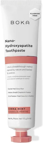 Vista 18 de Boka Pasta de dientes sin flúor, pasta de dientes nano hidroxiapatita, adecuada para dientes sensibles, para adultos y niños, sabor a lavanda limón
