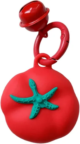 Vista 14 de Yatchen Bonita funda de silicona para AirTag 2021 Finder Fun 3D Cartoon Animal Anti Scratch Llavero Tracker Protector Bluetooth (Béisbol, 1 unidad)