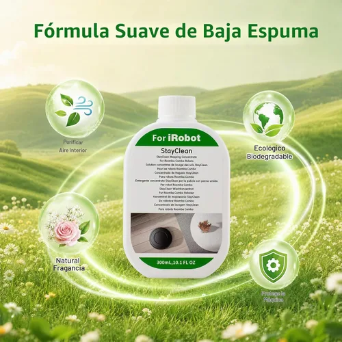 Vista 3 de Paquete de 2 soluciones de limpieza de suelos para iRobot Roomba Plus 405 Combo / 4020 Combo / 505 Combo / Combo 507/Combo Max 705 Combo / Max 707