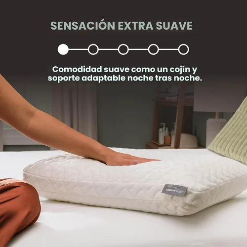 Vista 5 de Tempur-Pedic TEMPUR-Cloud Almohada para dormir, estándar, color blanco