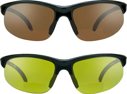 Vista 7 de proSPORT BIFOCAL - Lentes de sol tintados para hombre y mujer, alta definición, amarillo ámbar ahumado, +1.50 +1.75 +2.00 +2.25 +2.50