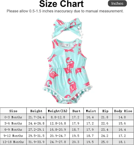 Vista 6 de PATPAT Mameluco floral sin mangas con borlas y pompón para bebé, conjunto con diadema de 0 a 18 meses