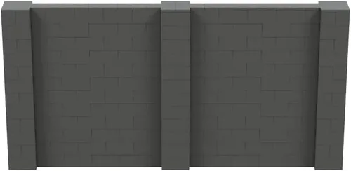 Vista 212 de EverBlock Kit de pared de 5 x 4 pies Bloques de construcción modulares Sistema de pared para edificios, pantallas y estructuras Divisor