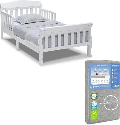 Vista 11 de Delta Children Canton Cama para Niños Pequeños, Certificado Greenguard Gold, Gris