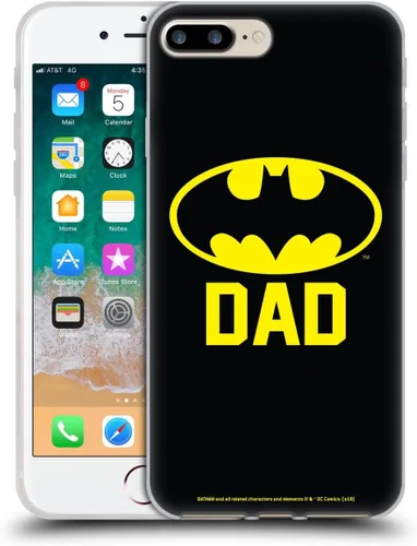 Vista 283 de Head Case Designs Funda de gel con licencia oficial de Batman DC Comics Bat Signal Logos [protección de grado militar] compatible con Apple iPhone 7