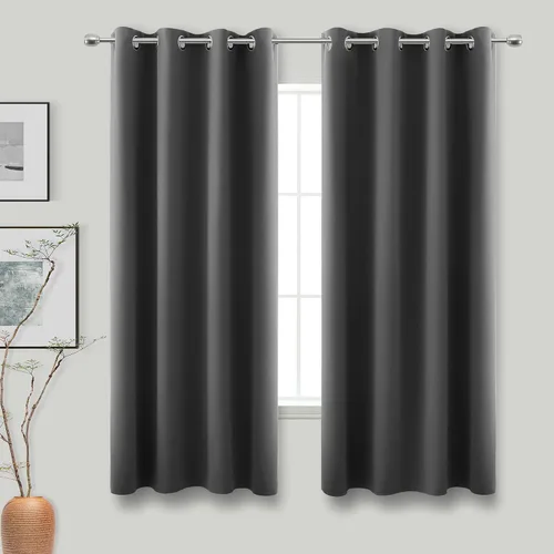 Vista 126 de KOUFALL Cortinas de Baño Aqua para Ventana, Juego de 2 Paneles Decoración Costera Cortinas Cortas Opacas para Ventana Pequeña de Cocina Puerta