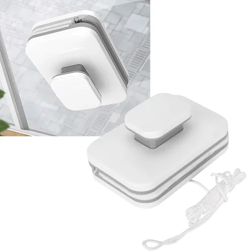 Vista 4 de Limpiaparabrisas magnético para ventana, con cuerda de seguridad, adecuado para vidrio de una sola capa de 0.31 a 0.39 pulgadas, para uso doméstico