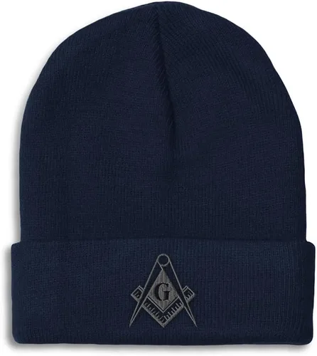 Vista 12 de Speedy Pros Gorros para hombres Mason Gray Thread Bordado Construcción Sombreros de invierno para mujeres Gorra de cráneo acrílico 1 tamaño Solo