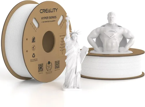 Vista 29 de Filamento PLA oficial de Creality Hyper de 1.75 mm, filamento PLA de alta velocidad de 30-600 mm/s para impresora 3D rápida, precisión dimensional