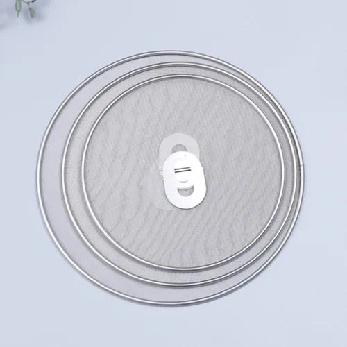 Vista 8 de 3pcs Grease Splatter Screen Fine Mesh Stainless Steel for Frying Pan