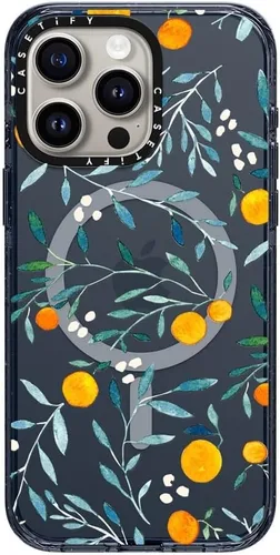 Vista 36 de CASETiFY Funda para iPhone 15 Pro Max, compatible con MagSafe Protección contra caídas de grado militar de 8.2 pies Hortensias azules Nantucket