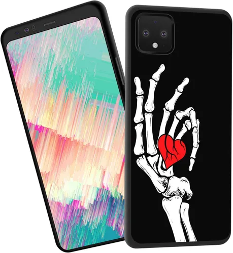 Vista 115 de for Google Pixel 4 XL Case,Slim Shockproof TPU Soft Rubber Silicone Cover Phone Case for Google Pixel 4 XL,Blue Skull Headphone
