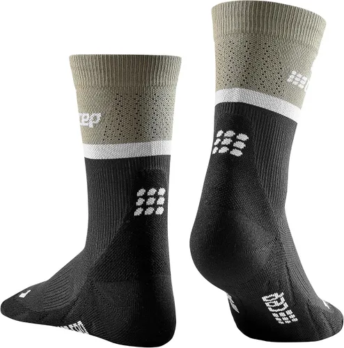 Vista 4 de Calcetines deportivos para correr para mujer, de corte redondo, calcetines CEP de corte medio