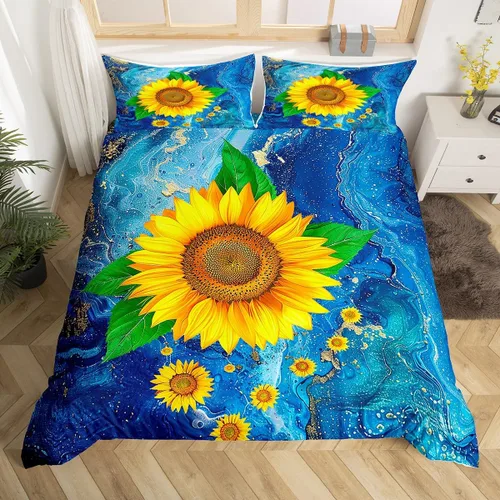 Vista 12 de Manfei Juego de funda de edredón de aventura, tamaño individual, funda de edredón rústica con 1 funda de almohada, juego de ropa de cama de retazos
