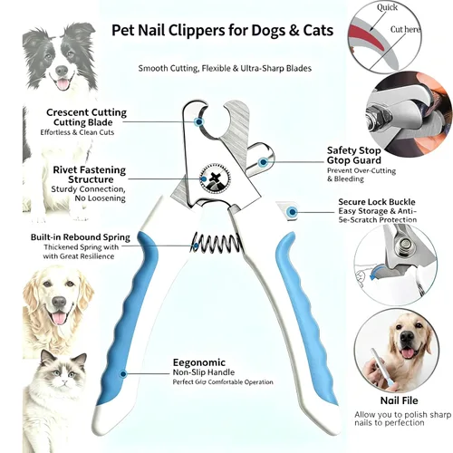 Vista 7 de Dog Brush for Shedding,Pet Slicker Hair Brush Kit in One Bag 8 PCS