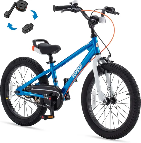 Vista 26 de RoyalBaby EZ Kids Bike 12 14 16 18 20 Inch Balance Pedal 2-in-1 Training Bicycle Boys Girls Ages 3 to 12 Years Easy Learn for Beginners