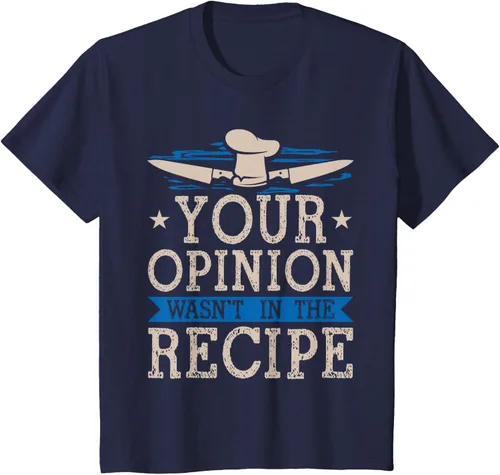 Vista 63 de Cooking Your Opinion Wasnot In The Recipe Chef Cook Baker - Camiseta, Negro, S