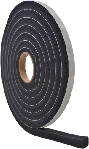 Vista 15 de WOD SSFLDFT Cinta aislante de espuma autoadhesiva de 1/2 pulgada de grosor, 1 pulgada x 25 pies, fabricada en Estados Unidos, impermeabilización