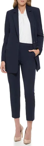 Vista 2 de Tommy Hilfiger Blazer casual de negocios con dos botones para mujer