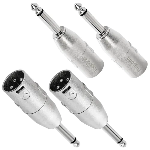 Vista 14 de Adaptador TRS Hembra de 1/4" a XLR Paquete de 2 - Conector TRS de 6.35mm 1/4" a XLR