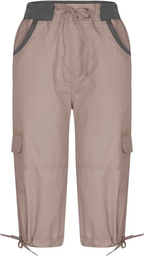 Vista 4 de Pantalones capri tipo cargo para mujer, ligeros, de secado rápido, atléticos, para verano, casuales, con bolsillos