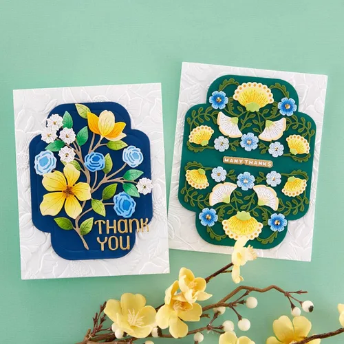 Vista 7 de Spellbinders Carpeta de estampado 3D de 5.5 x 8.5 pulgadas, diseño floral de cuatro pétalos