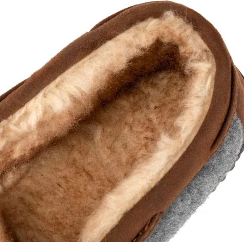 Vista 5 de RockDove Hearthfire - Pantuflas de espuma viscoelástica para hombre