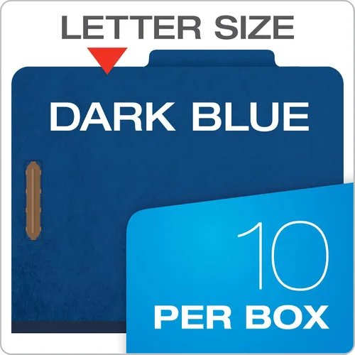 Vista 7 de Pendaflex - Carpetas clasificadoras, 2 divisores, sujetadores de 2 pulgadas, tamaño carta, azul oscuro, 10 por caja (24132P) (Paquete de 5)