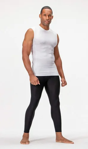 Vista 2 de DEVOPS Paquete de 3 camisas de compresión atléticas para hombre sin mangas