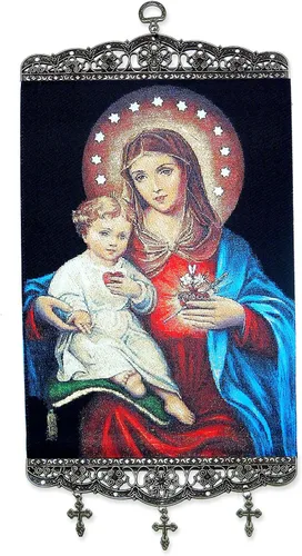 Vista 2 de Religious Gifts Icono de tapiz católico ortodoxo de San Arcángel Gabriel, 17 pulgadas