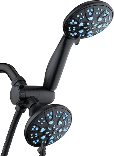 Vista 11 de AquaDance para California - Combo de cabezal de ducha de mano dual de 3 vías de alta presión premium con 30 ajustes antimicrobianos, manguera