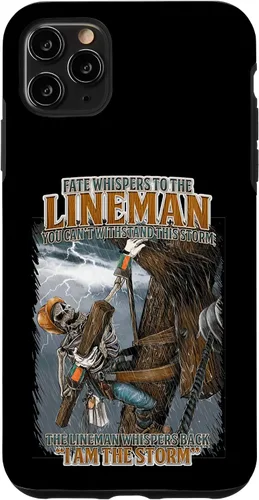 Vista 13 de Fate Whispers to The Lineman Proud Lineman Crew Job Pride Case for iPhone 17