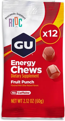 Vista 17 de GU Energy Masticables, granada de arándanos, gomitas de electrolitos, 12 bolsas (24 porciones en total)