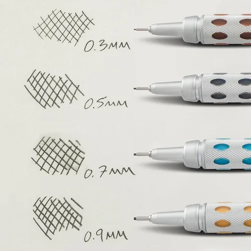 Vista 7 de Pentel Arts GraphGear 1000 - Portaminas prémium de 0.012 in (PG1013EPABP)