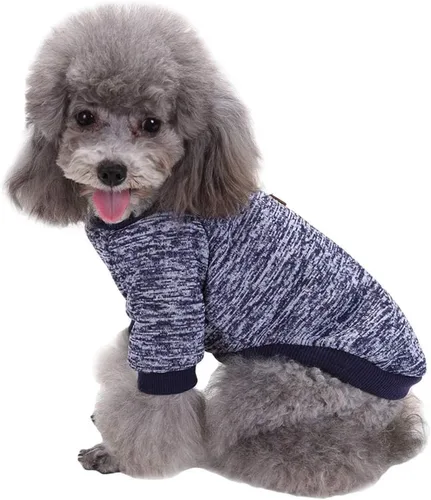 Vista 3 de Jecikelon Ropa para Perros Suéter para Perros Ropa Suave para Cachorros Ropa de Invierno Suéteres para Cachorros Atuendo Cálido para Perros Pequeños