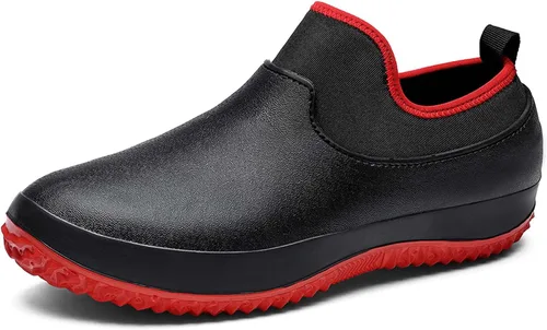 Vista 8 de Meidiastra Zapatos de chef para hombre y mujer, impermeables, antideslizantes, para cocina, trabajo, zuecos de enfermera, zapatos de seguridad