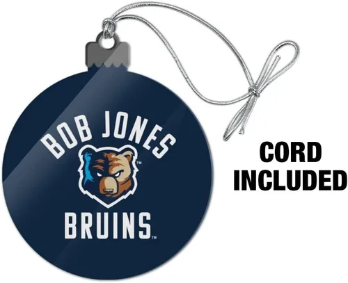 Vista 3 de GRAPHICS & MORE Bob Jones University Bruins Logo Acrílico Árbol de Navidad Adorno de vacaciones
