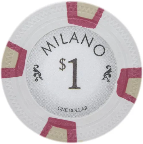 Vista 10 de Claysmith Gaming Milano Casino - Fichas de póquer de arcilla de grado 0.35 oz, paquete de 50