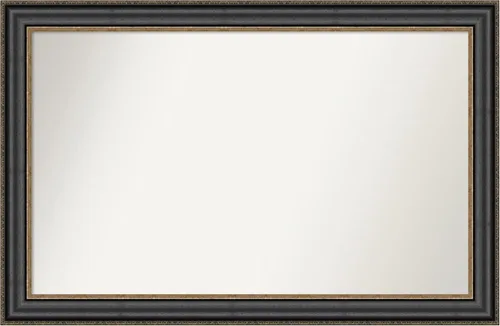 Vista 515 de Amanti Art Espejo personalizado, espejo de baño negro puente, espejo de pared o espejo de tocador de baño sobre el fregadero (26 x 26 pulgadas)