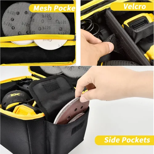 Vista 4 de Bolsa compatible con la lijadora orbital DEWALT 20V MAX para lijadora de banda DEWALT 20V MAX*, cubierta de almacenamiento de herramientas